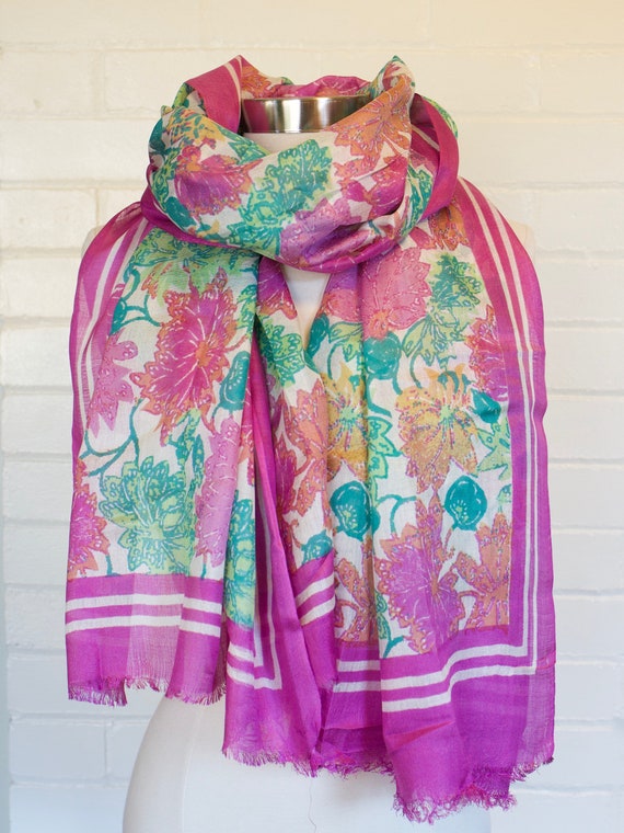 Colorful Silk Scarf