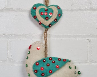 Turtle Dove Ornaments