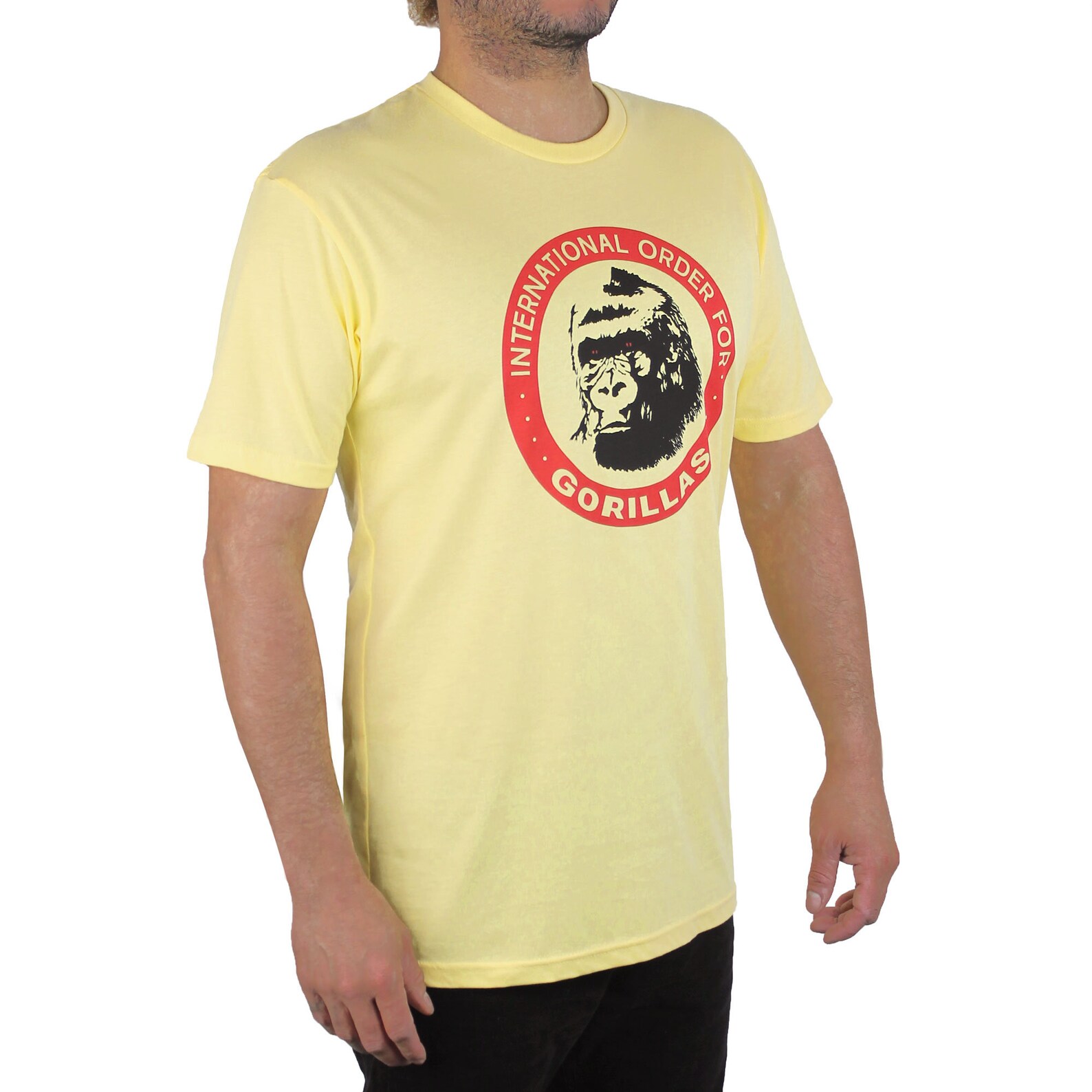 T-shirt Real Genius International Order For Gorilles - 100% Coton, Coupe Regular, Couleur Daisy