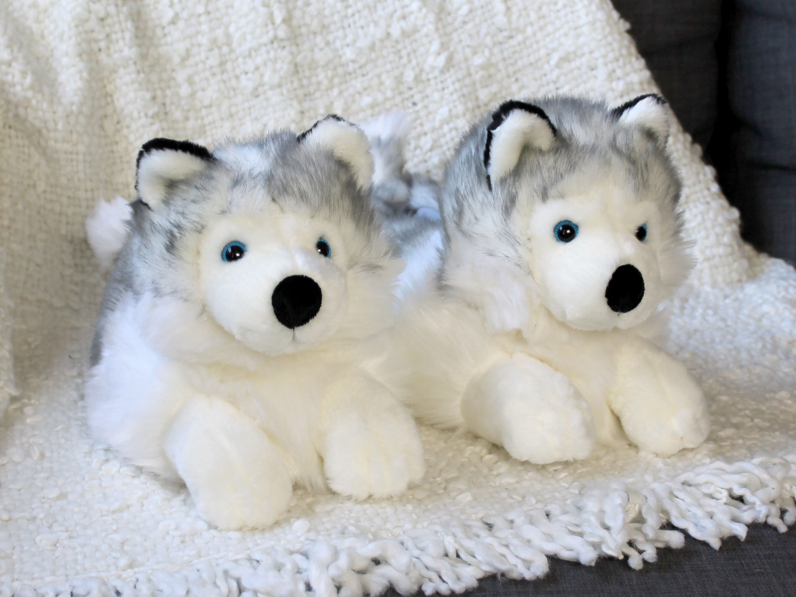 Husky Plush Slippers Size Fits Most - Etsy