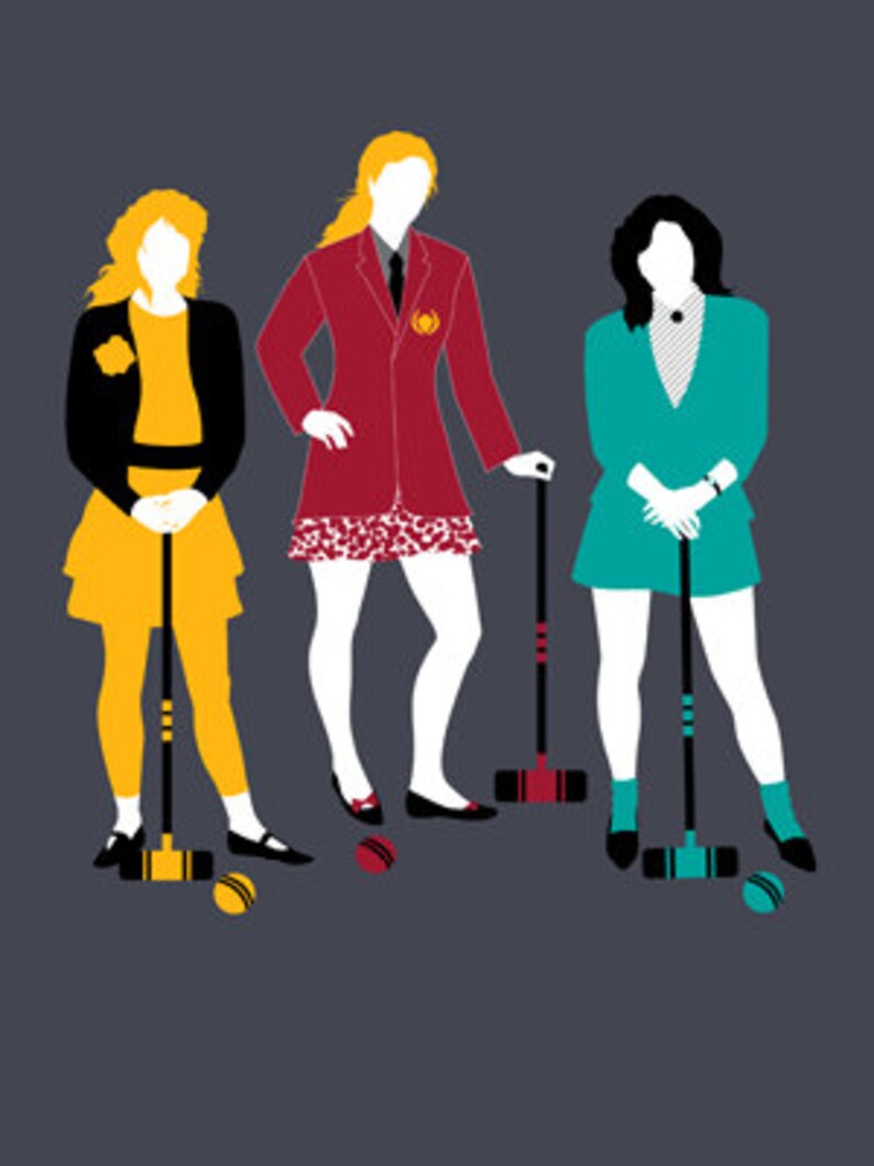 Heathers Croquet Shirt Cult Classic High School Movie Etsy