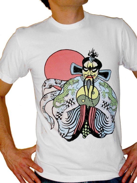 Fu Manchu T Shirt Wie In Big Trouble In Little China Gesehen Etsy