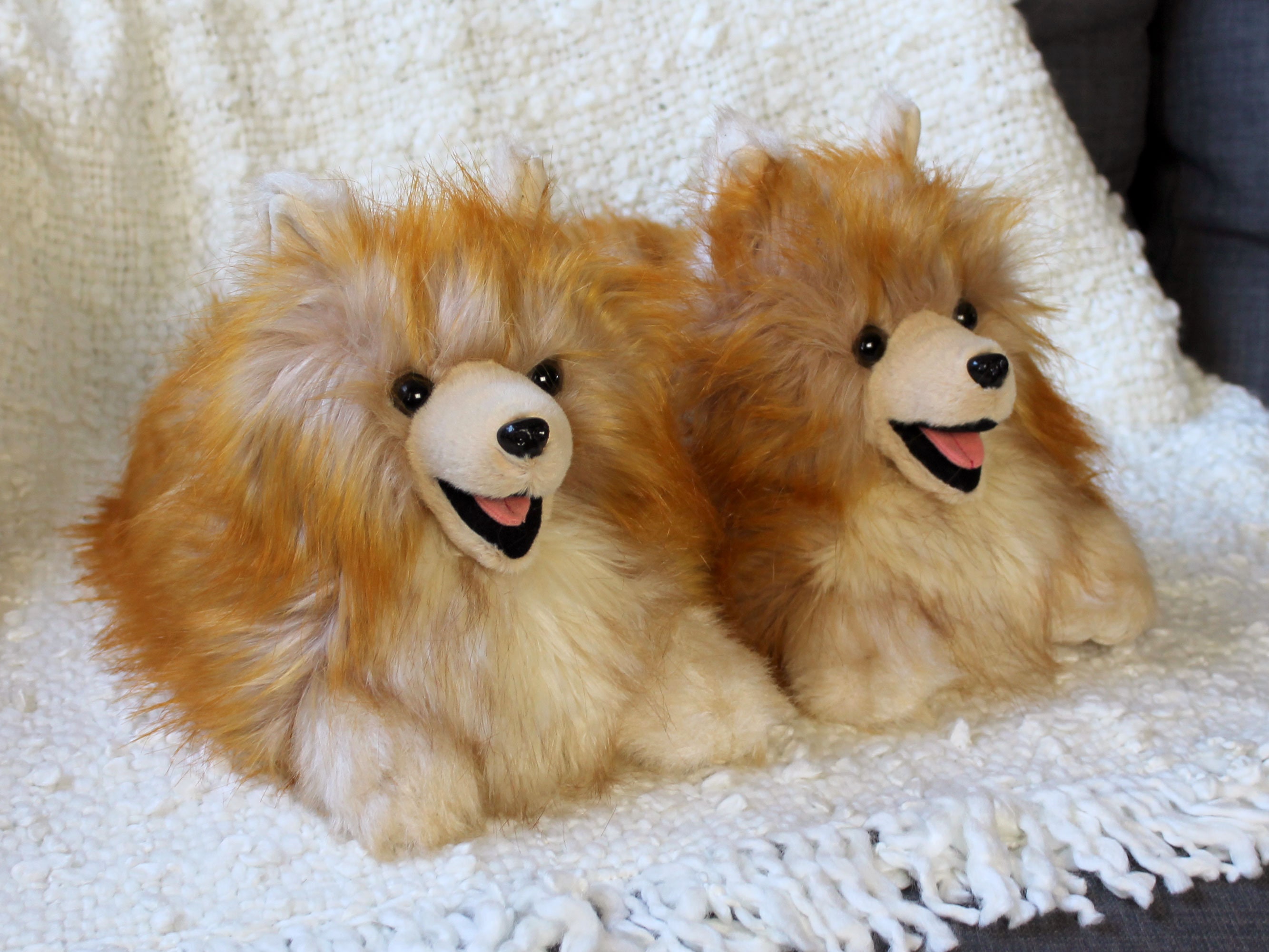 Pomeranian Slippers Fluffy Dog Slippers One - Etsy