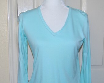 aqua blue blouse