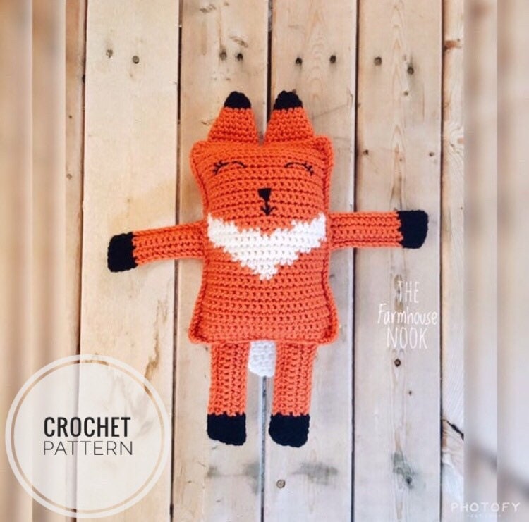 Crochet Fox PATTERN, Ragdoll Fox Pattern, Amigurumi Pattern, Woodland Animal Pattern , Forest Animal Pattern,