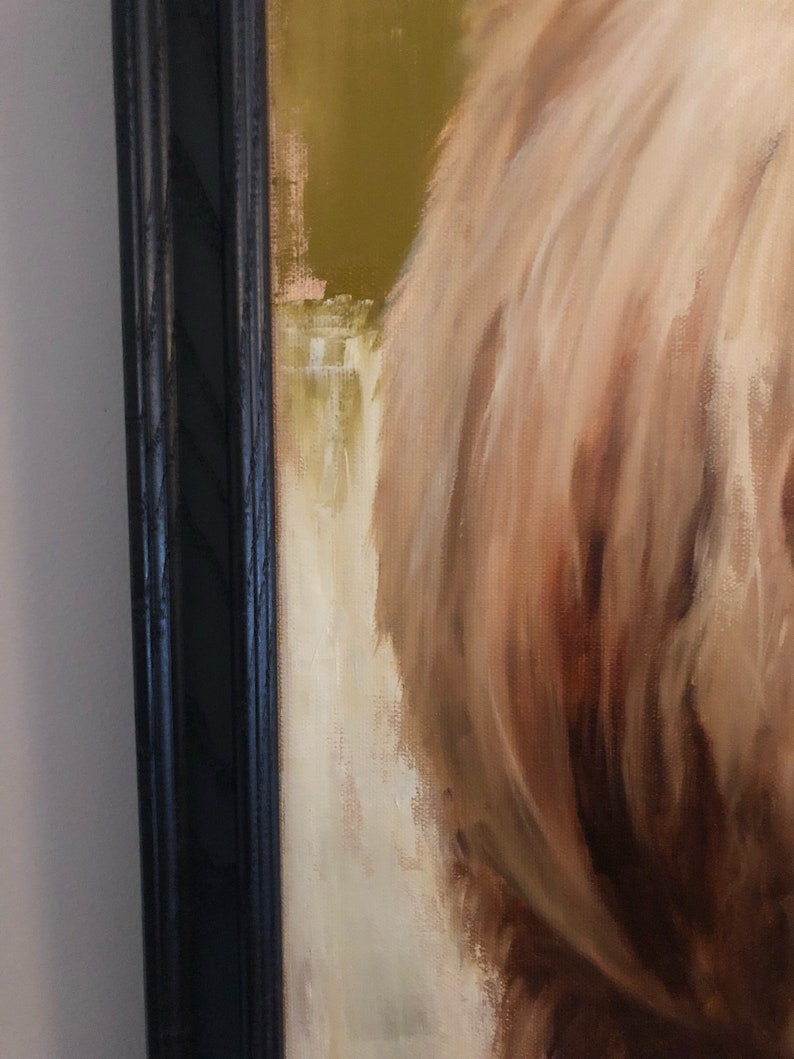 Highland Cow oil painting and prints
