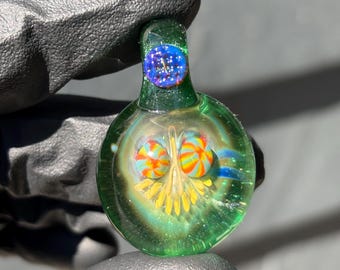 Fume Skull Pendant - Confetti Eye Variant