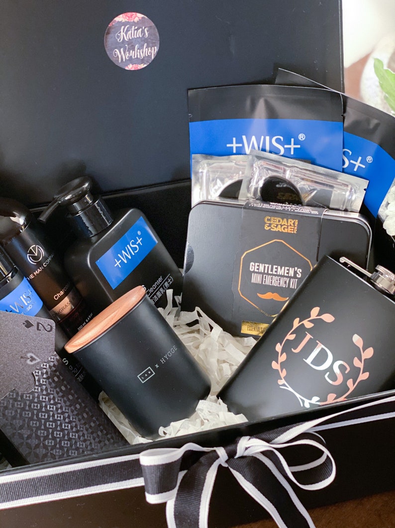 Gifts for Men skin care for men personalized flask selfcare products for men