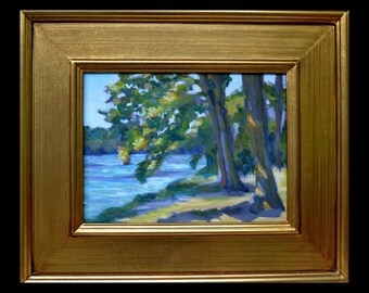 Extraordinary Guardians of the River Original Oil Painting Environmental Trees