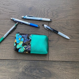 Bolsa de mariposa, billetera pequeña para tarjetas, monedero de monedas con cremallera, billetera para mujeres, billetera de monedero de monedas, monedero de monedas lindo, billetera para tarjetas