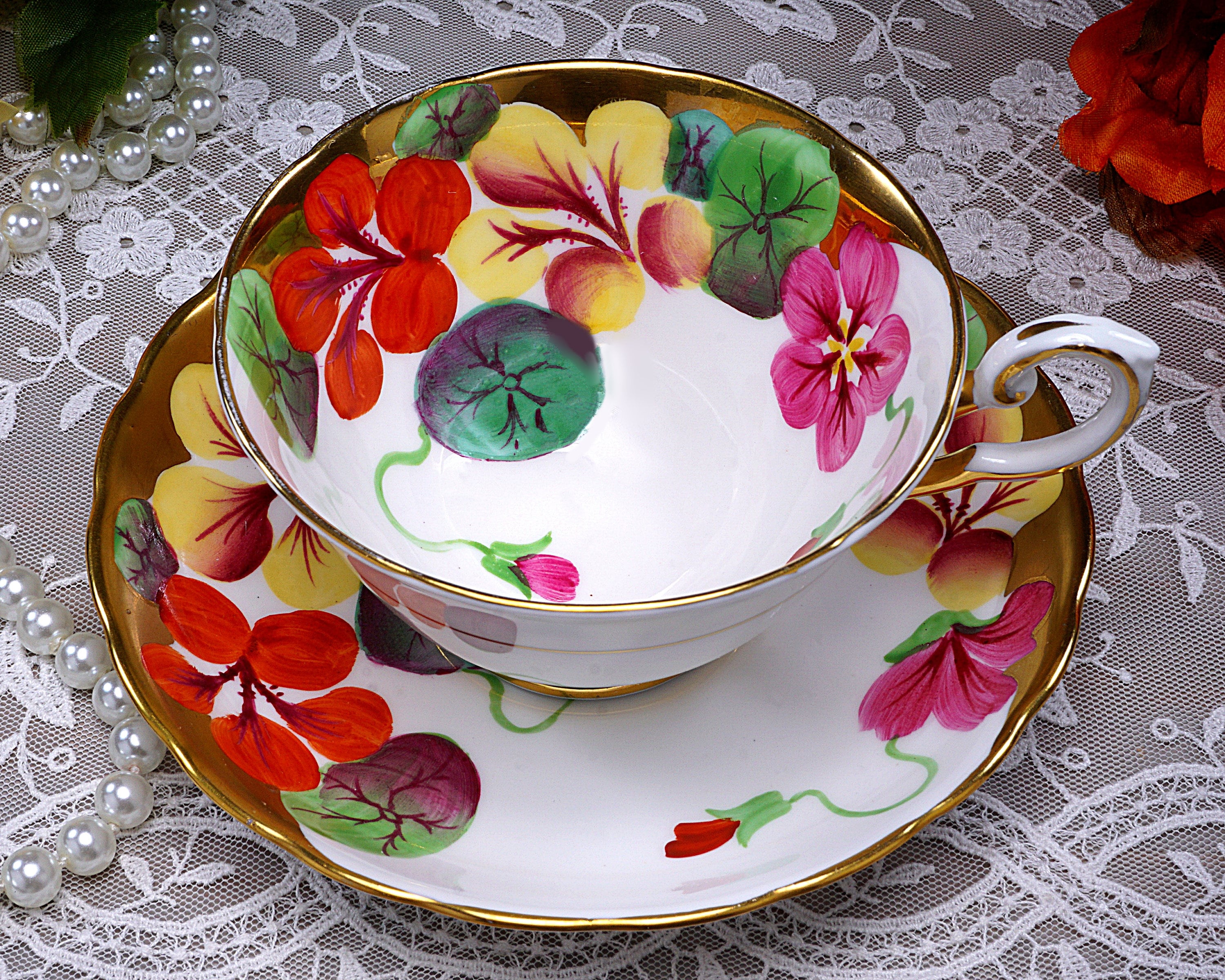 Orange China Set 1940s - Etsy