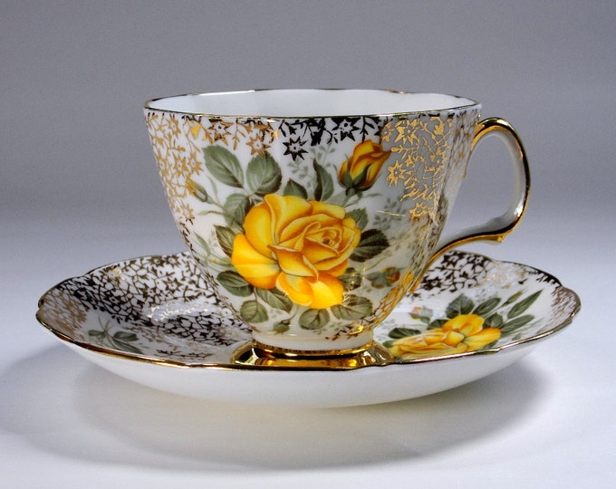 ADDERLEY Tea Cup Set English Bone China Teacup and Saucer Etsy