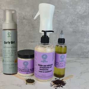 Chebe and hibiscus Twist out/Braid out Bundle/Leave-in Conditioner Set
