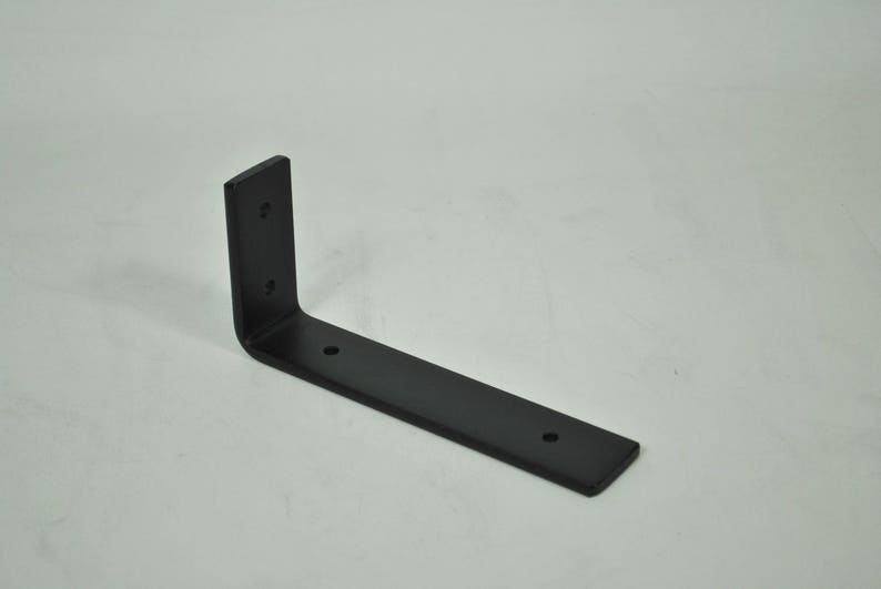 1/4 Black Metal Shelf Brackets Etsy