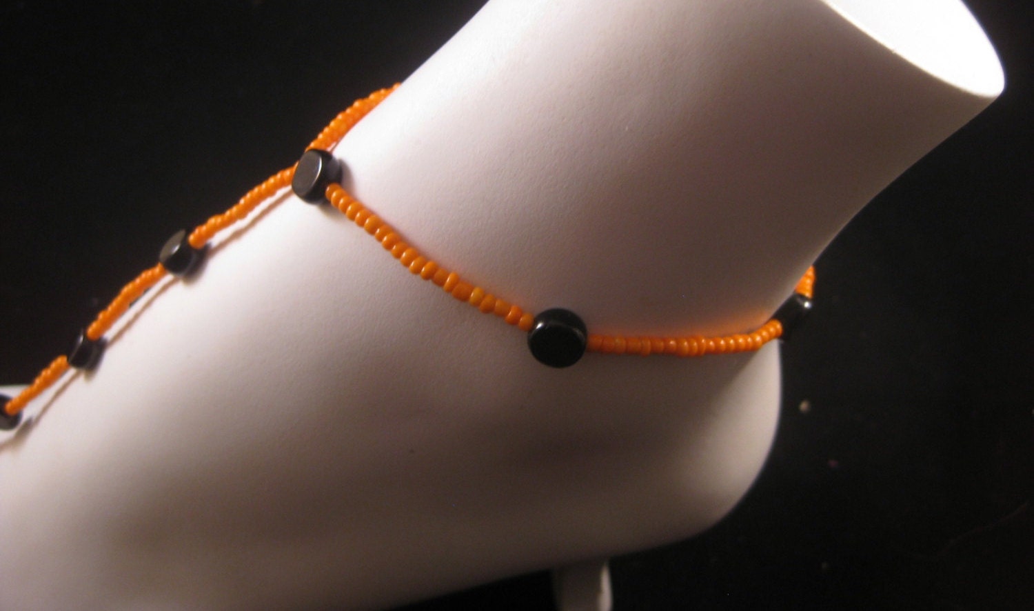 Sandales pieds nus perles orange, Barefoot sandales, sandale délicate Orange, des pieds bijoux, mariage Sandal sandale Orange, perles Orange