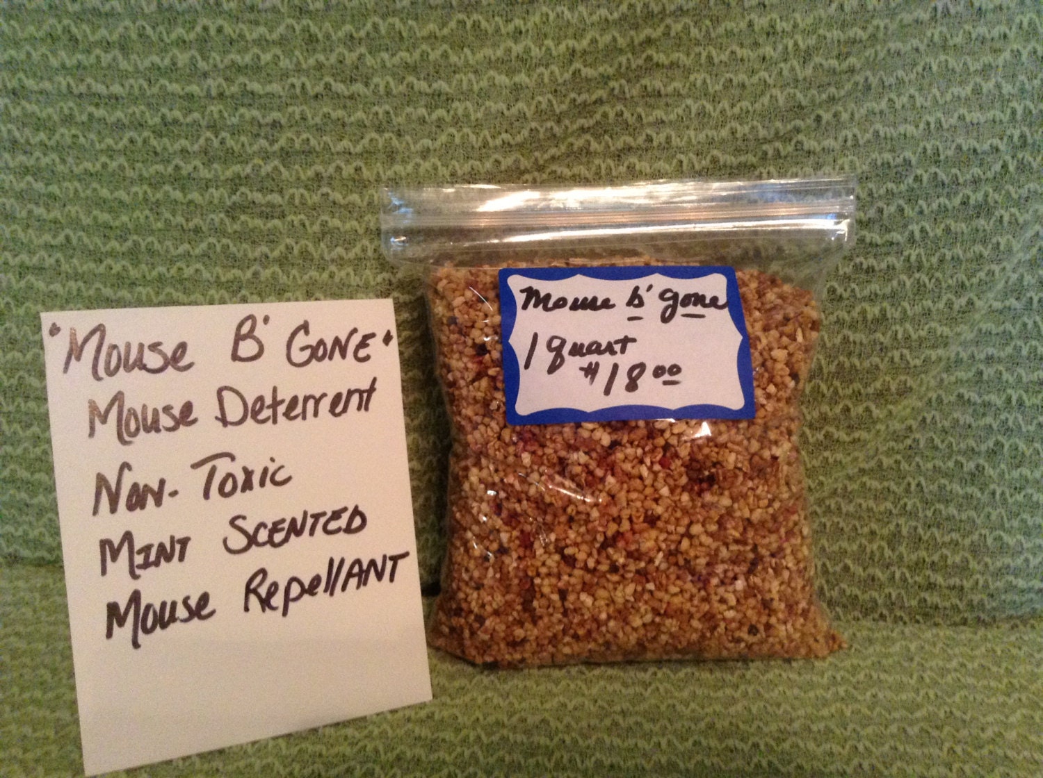 Mouse B Gone Mint Scented Mouse Repellent Non Poisonous Etsy