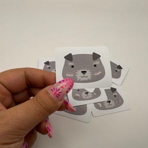Pegatina de vinilo de Schnauzer