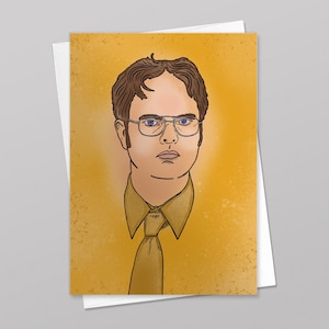 Dwight Schrute - The Office - Birthday Card with Envelope