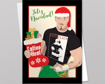 Eddie Guerrero Christmas Card with Envelope Latino Heat Feliz Navidad
