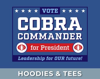 Cobra Commander Election - T-Shirt Hoodie - G.I. Joe