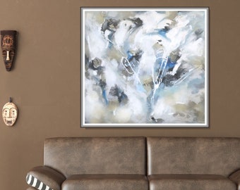 LARGE ABSTRACT PAINTINGS ORIGINAL WALL ART by CHRISTOVART on Etsy