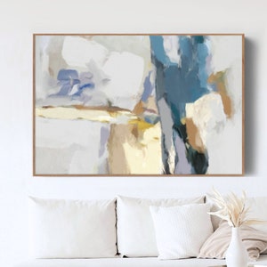 large abstract painting on canvas