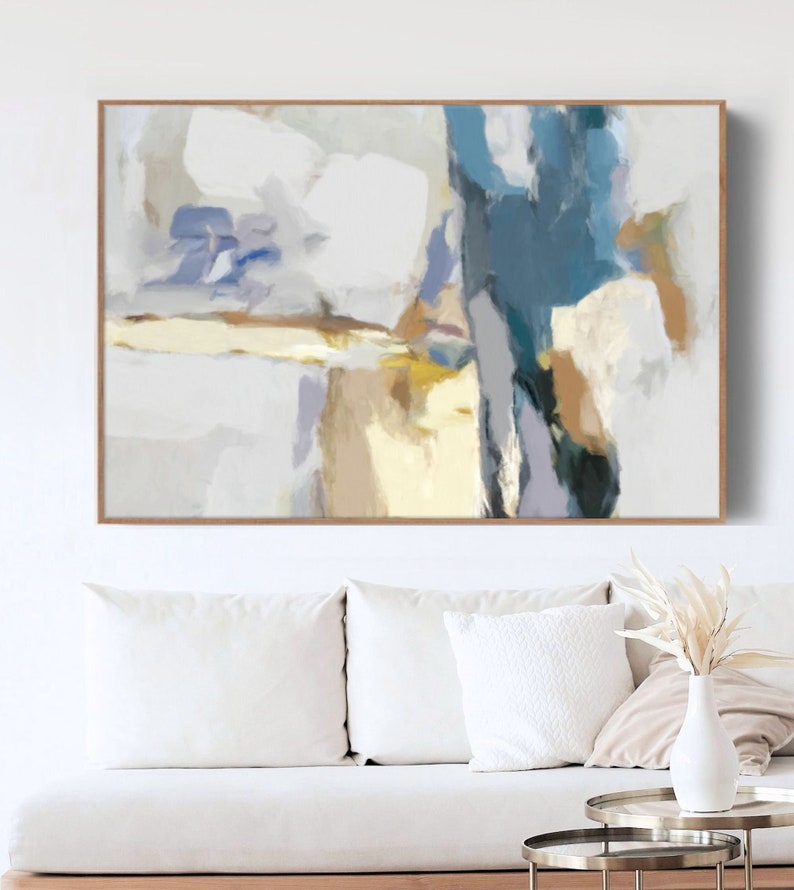 large abstract painting on canvas