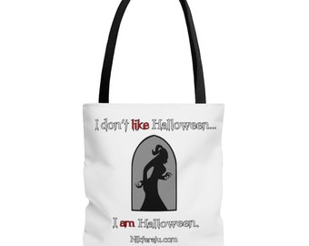 I am Halloween White Tote Bag