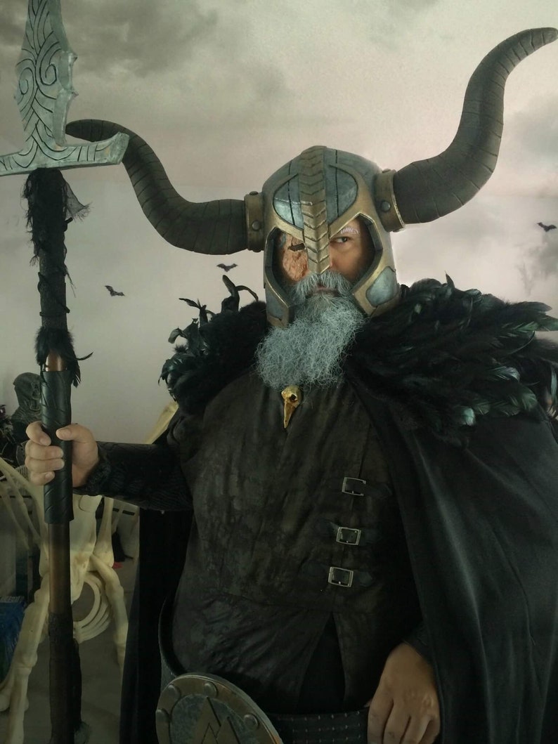 Viking Helmet Odin Thor EVA Foam Cosplay Etsy