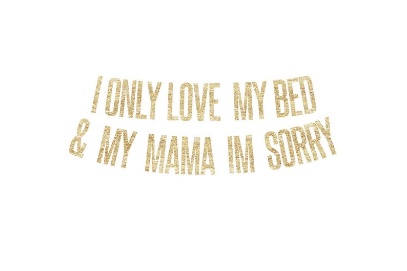 I Only Love My Bed & My Mama Banner Drake Drizzy Champagne Etsy