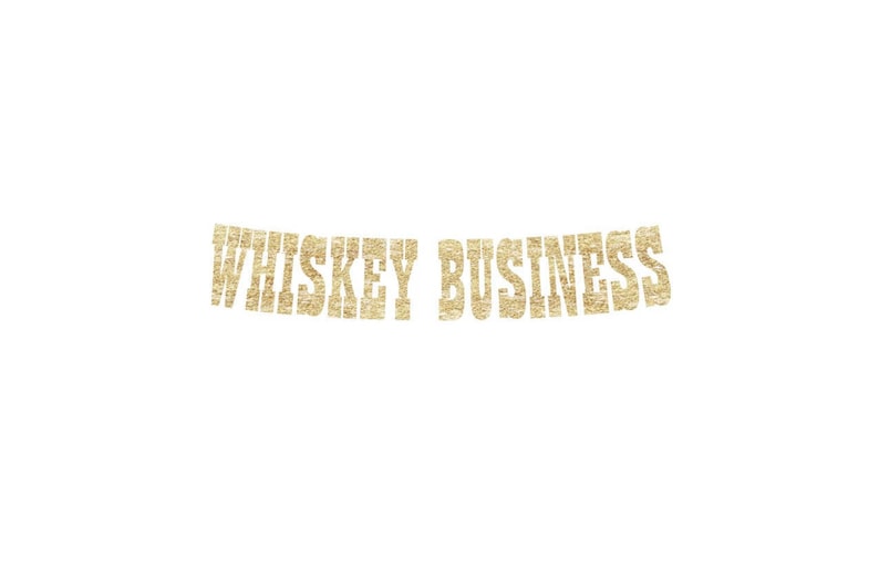 retirement party banner birthday party banner bachelor party bachelorette banner Whiskey Business Banner graduation banner