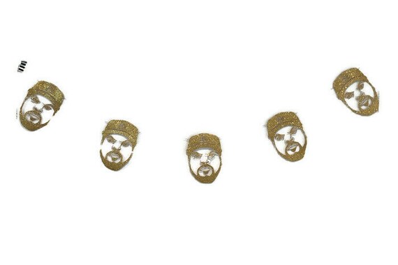 Ice Cube Silhouette Banner N W A Dr Dre Mc Ren Dj Yella Etsy