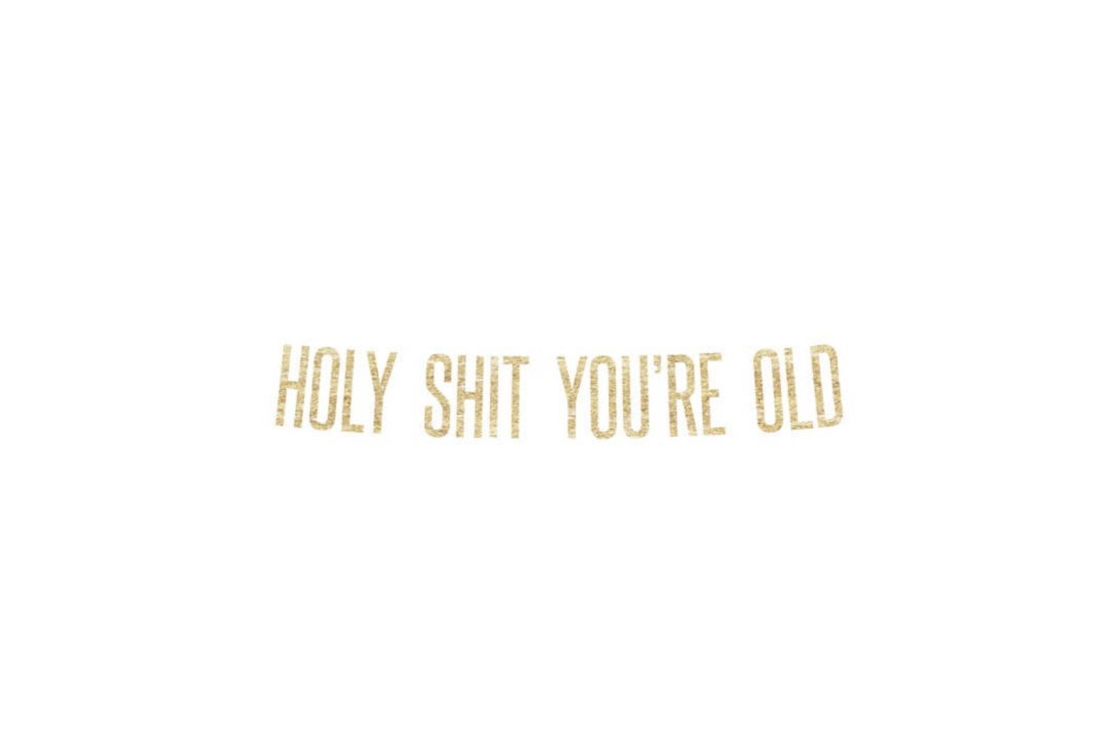 Holy Shit You're Old Banner Birthday Party Banner | Etsy