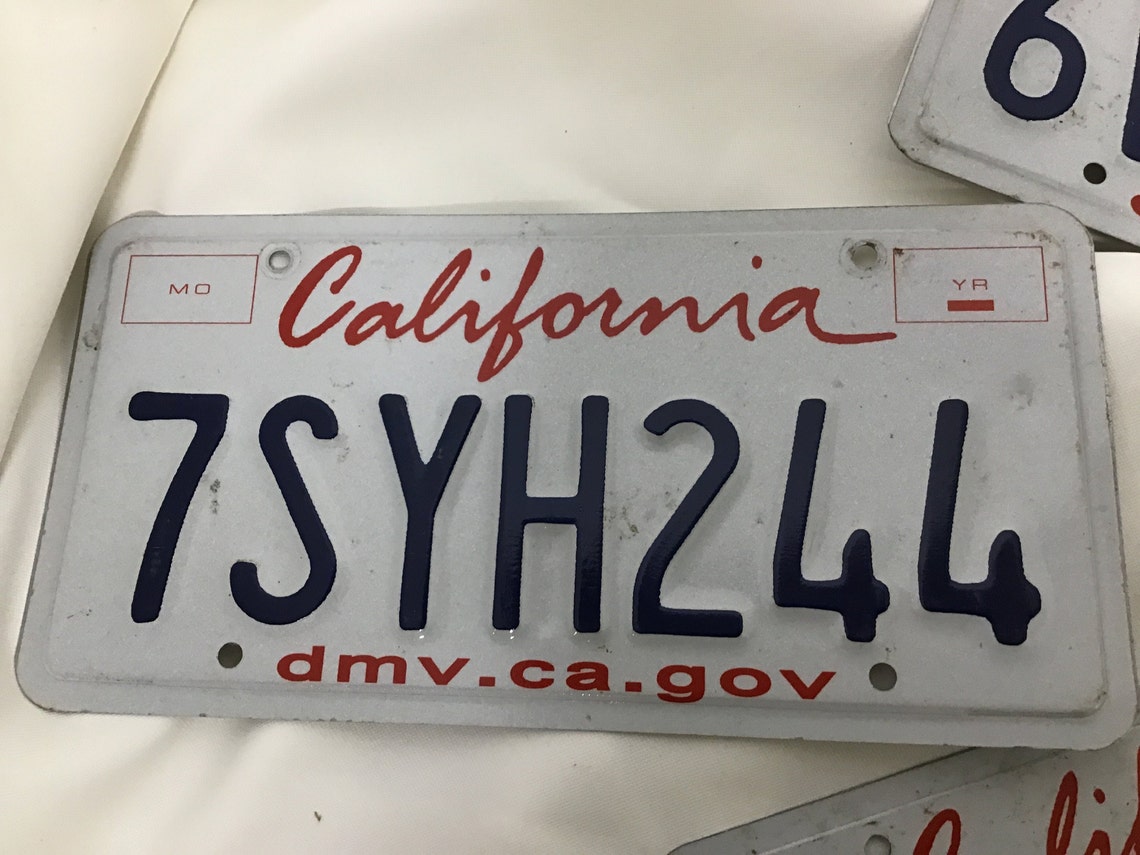 Lot of 3 California Calif CA DMV CA Gov Vintage License Plates Etsy