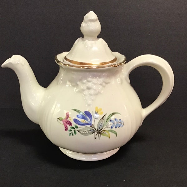Floral Design Teapot Etsy
