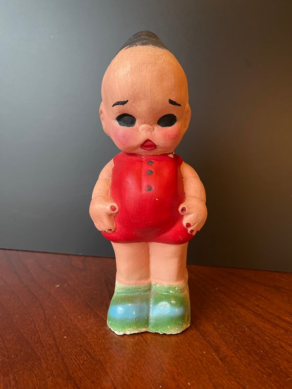 Chalkware Kewpie Doll Statue 