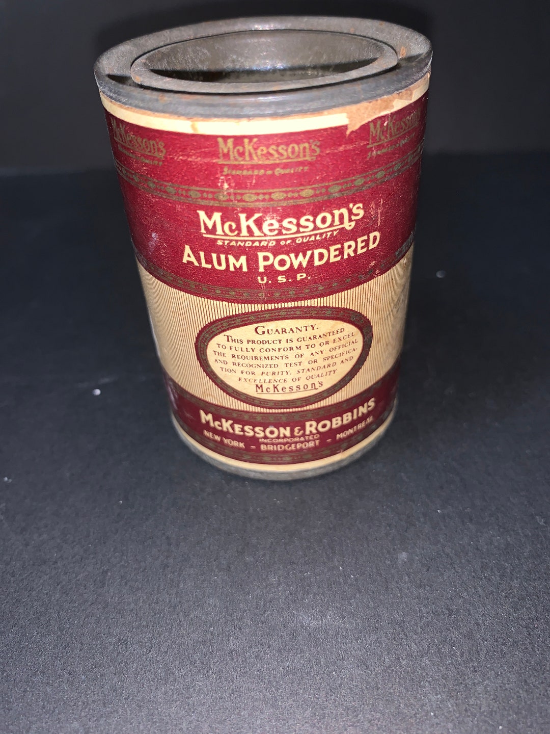 Vintage Mckesson's Two Ounces of Alum Powdered Ammonium Alum U.S.P Etsy