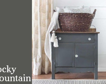Country Chic All In One Décor Paint DIY - Rocky Mountain Charcoal Gray Grey
