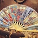 Tarot Card Giant Bamboo Clacking Festival Hand Fan