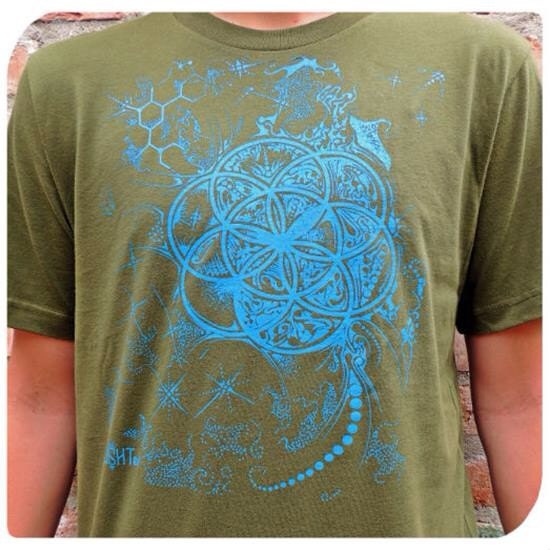 molecule flower seed of