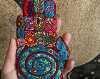 Palm Reader Patch | Hand-Drawn Design by Melanie Bodnar | Iron-on & Stash Patch