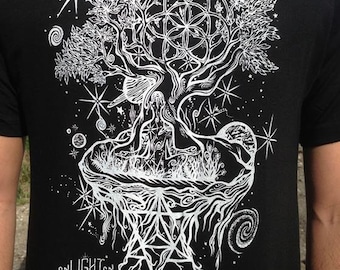 Ascension Organic Bamboo Ring Spun T-Shirt – Sustainable Sacred Geometry Clothing by Enlighten Clothing Co.