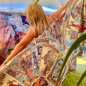 Tarot Festival Pashmina - Festival Fashion Accessory - Deaigned By Enlighten Clothing Co
