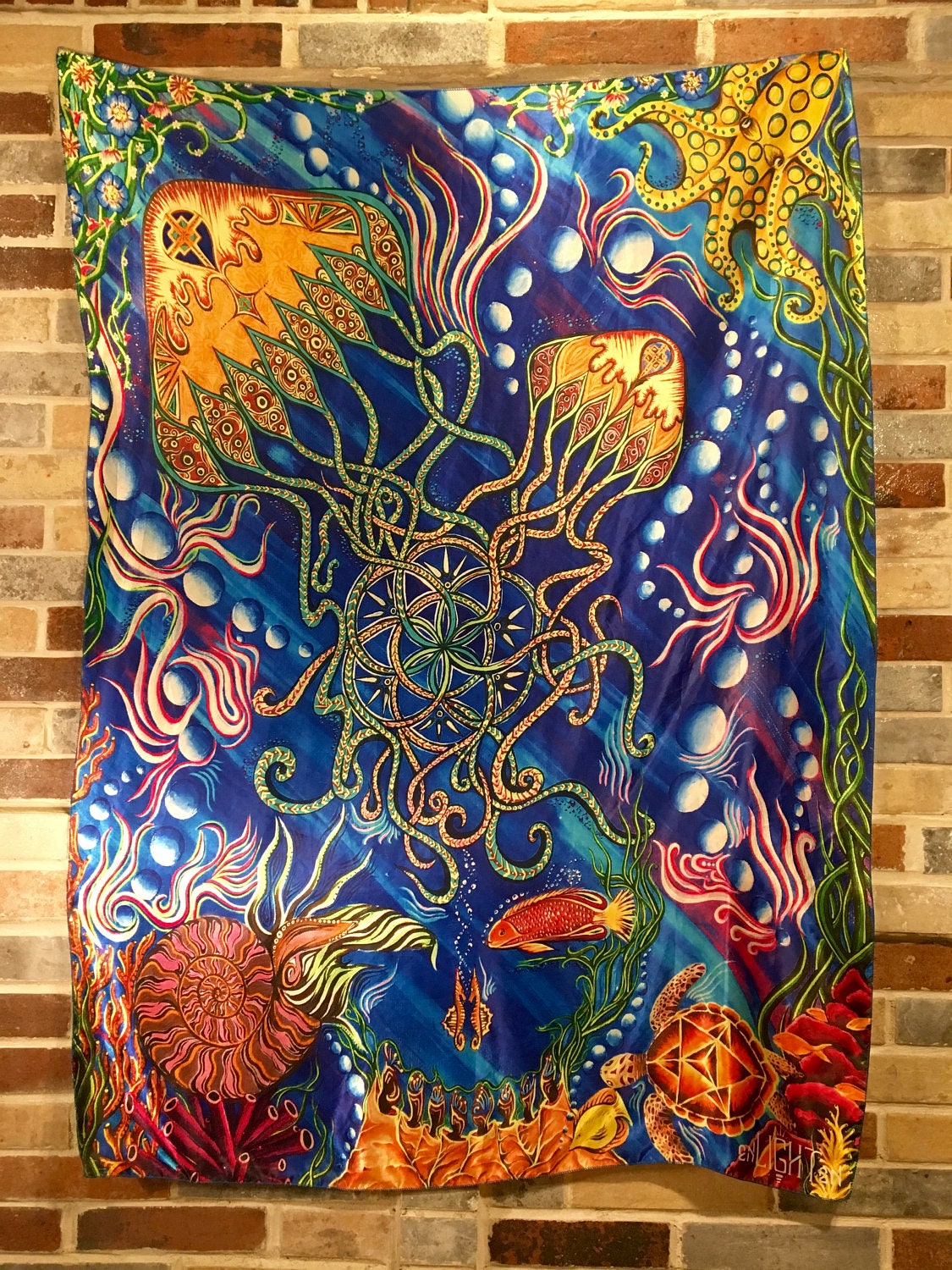 Piccaso Moon Grateful Dead Steal Your Face Tapestry
