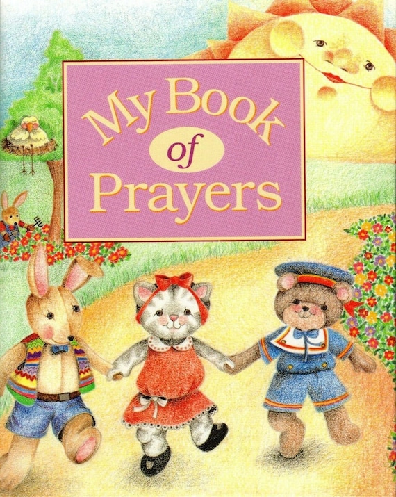 My Book of Prayers personalized prayer book for children Etsy