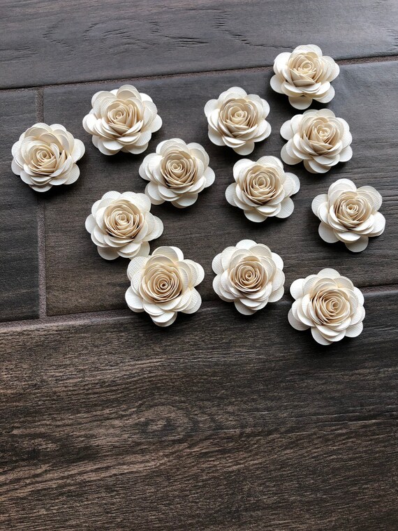 Embellecimientos de flores de papel Laminado a mano Rosa - Etsy México
