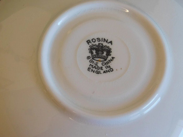Vintage Rosina Bone China Multi-Colored Floral Tea Cup ...