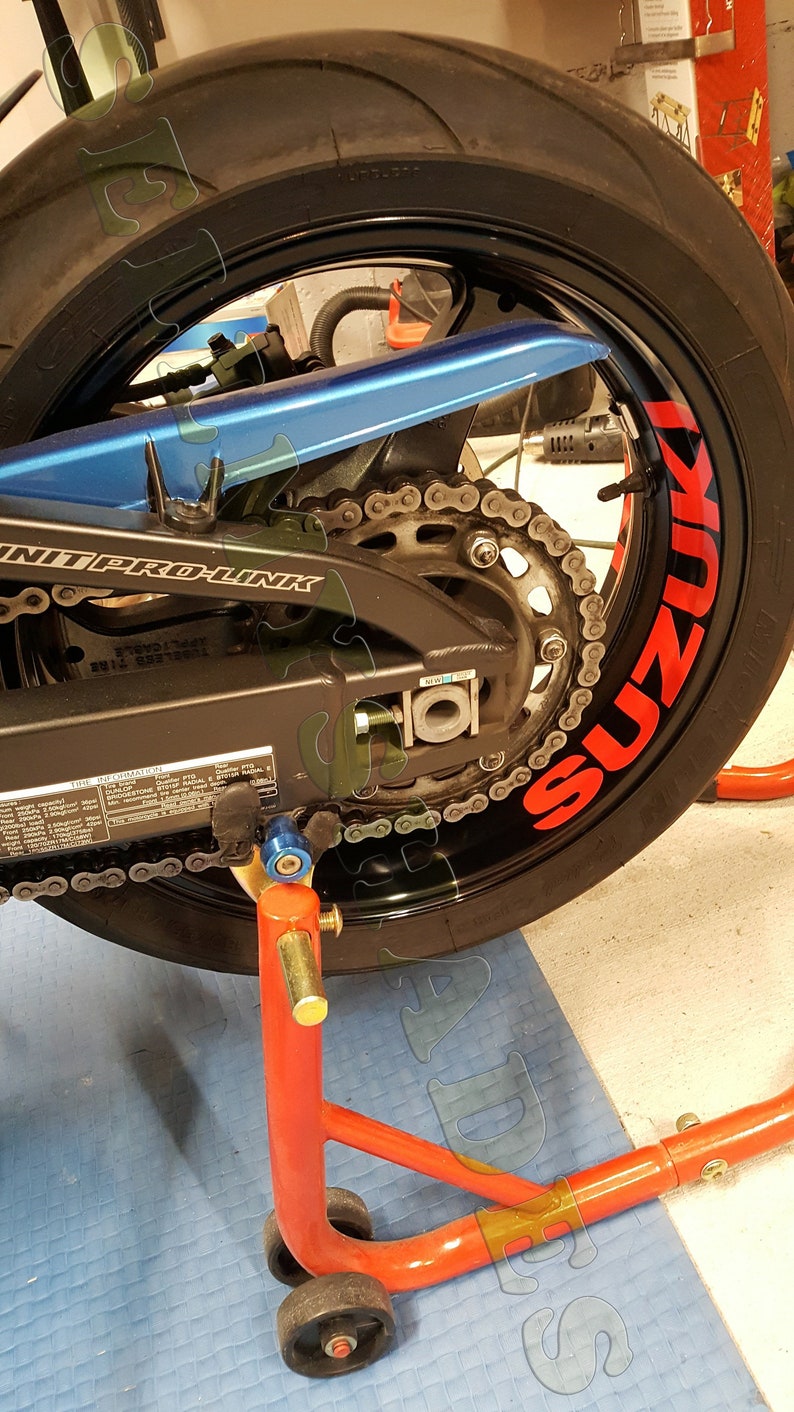 Suzuki Motorcycle Rim Stripe Wheel Decal Gsxr Hayabusa Gladius Etsy