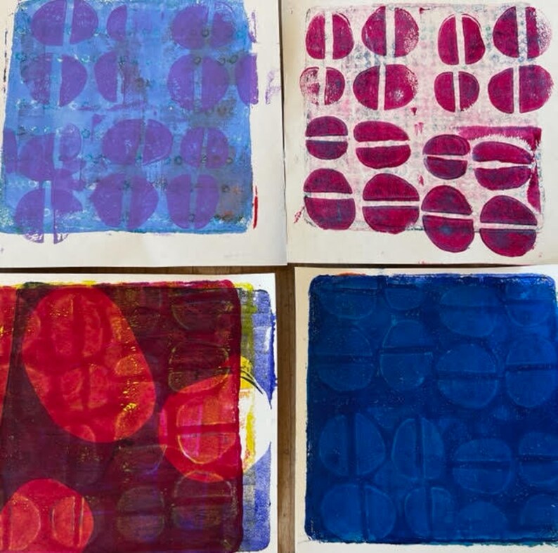 CRAFT FOAM Mini Inlay STAMP Set 2: Designs 6 Set. Artisan Hand-made ...