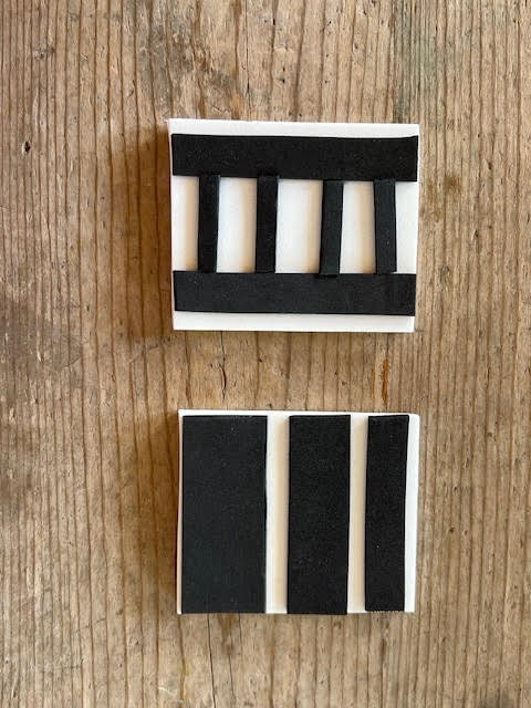 CRAFT FOAM Mini Inlay STAMP Set 5: Designs 6 Set. Artisan Hand-made ...